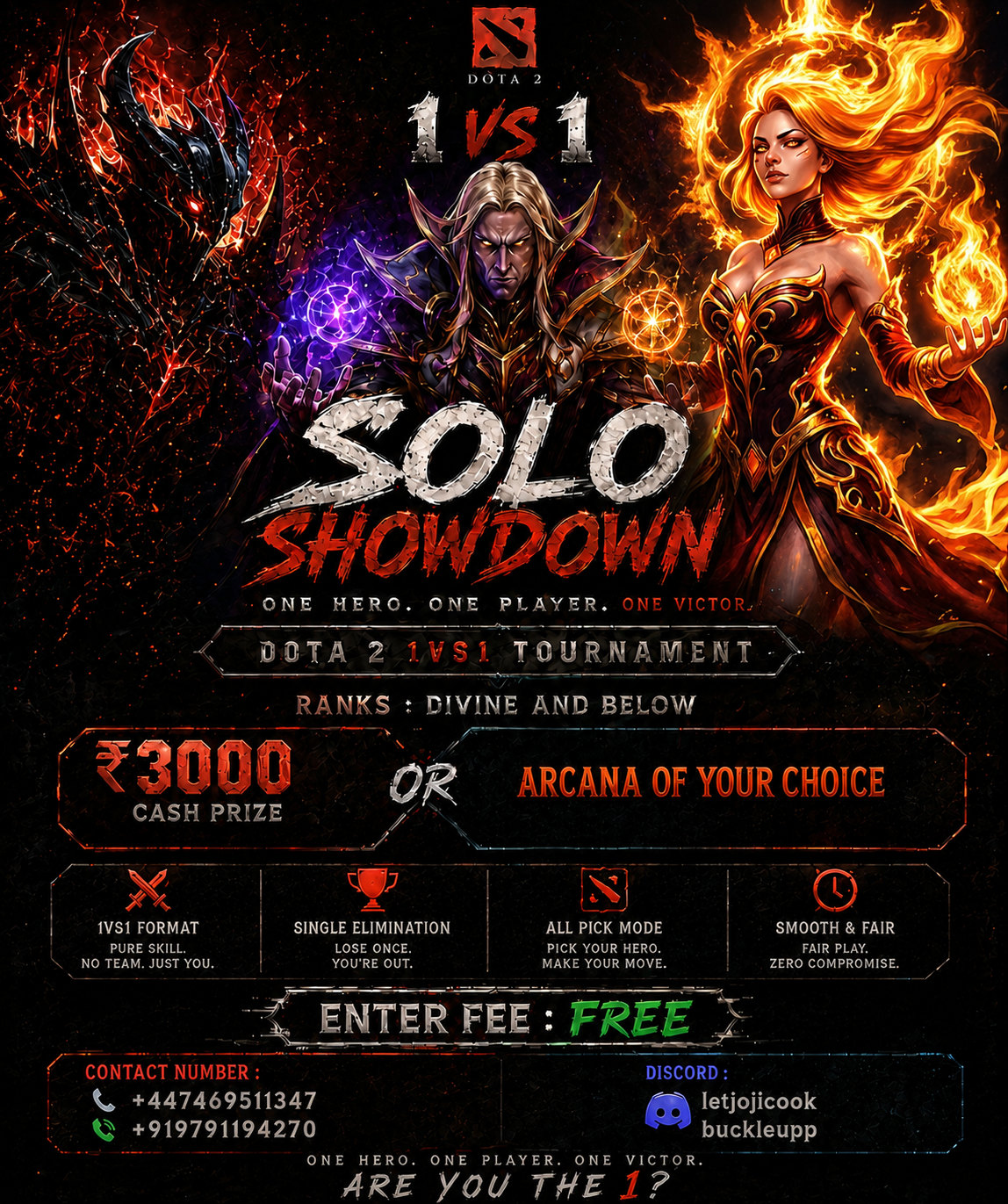 1V1 Solo Showdown official poster